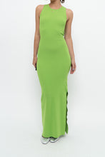 Load image into Gallery viewer, MICHAEL KORS x Bright Green Ribbed Sleeveless Dress (S)