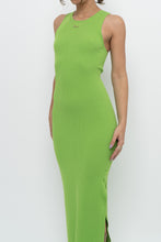 Load image into Gallery viewer, MICHAEL KORS x Bright Green Ribbed Sleeveless Dress (S)