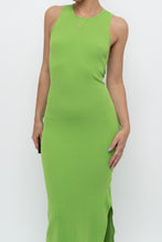 Load image into Gallery viewer, MICHAEL KORS x Bright Green Ribbed Sleeveless Dress (S)