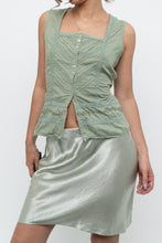 Load image into Gallery viewer, Vintage x Green Cotton Pointelle Sleveless Blouse (S, M)