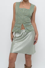 Load image into Gallery viewer, Vintage x Green Cotton Pointelle Sleveless Blouse (S, M)