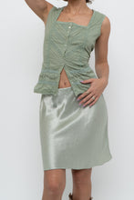 Load image into Gallery viewer, Vintage x Green Cotton Pointelle Sleveless Blouse (S, M)