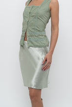 Load image into Gallery viewer, Vintage x Green Cotton Pointelle Sleveless Blouse (S, M)