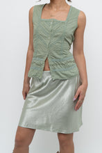 Load image into Gallery viewer, Vintage x Green Cotton Pointelle Sleveless Blouse (S, M)
