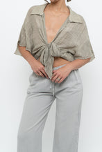 Load image into Gallery viewer, Vintage x Sage Green Semi-Sheer Flowy Top (XS-XL)