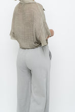 Load image into Gallery viewer, Vintage x Sage Green Semi-Sheer Flowy Top (XS-XL)
