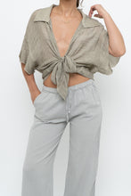 Load image into Gallery viewer, Vintage x Sage Green Semi-Sheer Flowy Top (XS-XL)