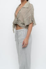 Load image into Gallery viewer, Vintage x Sage Green Semi-Sheer Flowy Top (XS-XL)