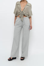 Load image into Gallery viewer, Vintage x Made in Italy x Grey, Sage Linen-blend Lounge Pant (XS)