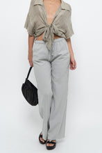 Load image into Gallery viewer, Vintage x Made in Italy x Grey, Sage Linen-blend Lounge Pant (XS)