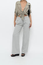 Load image into Gallery viewer, Vintage x Made in Italy x Grey, Sage Linen-blend Lounge Pant (XS)