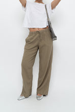 Load image into Gallery viewer, THE GROUP BY BABATON x Olive Green Linen Lounge Pant (XS, S)