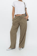 Load image into Gallery viewer, THE GROUP BY BABATON x Olive Green Linen Lounge Pant (XS, S)