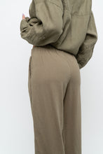 Load image into Gallery viewer, THE GROUP BY BABATON x Olive Green Linen Lounge Pant (XS, S)