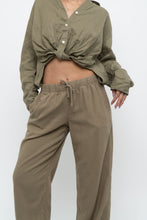 Load image into Gallery viewer, THE GROUP BY BABATON x Olive Green Linen Lounge Pant (XS, S)