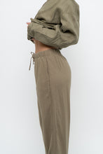 Load image into Gallery viewer, THE GROUP BY BABATON x Olive Green Linen Lounge Pant (XS, S)