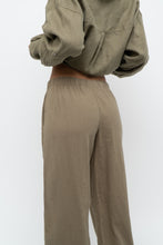 Load image into Gallery viewer, THE GROUP BY BABATON x Olive Green Linen Lounge Pant (XS, S)