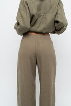 Load image into Gallery viewer, THE GROUP BY BABATON x Olive Green Linen Lounge Pant (XS, S)