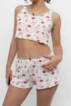 Load image into Gallery viewer, Modern x Strawberry Patterned Ribbed Cotton Set (XS, S)