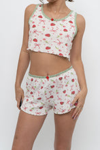 Load image into Gallery viewer, Modern x Strawberry Patterned Ribbed Cotton Set (XS, S)