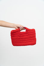 Load image into Gallery viewer, Modern x Red Chunky Crochet Clutch