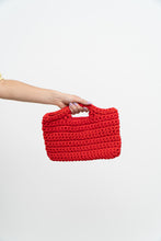 Load image into Gallery viewer, Modern x Red Chunky Crochet Clutch