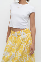Load image into Gallery viewer, SUNDAY BEST x White Waffle Cropped Tee (S, M)