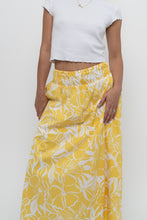 Load image into Gallery viewer, FAITHFUL THE BRAND x Yellow Floral Maxi Skirt (XS)