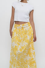 Load image into Gallery viewer, FAITHFUL THE BRAND x Yellow Floral Maxi Skirt (XS)
