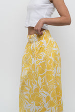 Load image into Gallery viewer, FAITHFUL THE BRAND x Yellow Floral Maxi Skirt (XS)