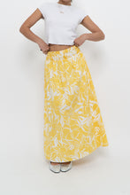 Load image into Gallery viewer, FAITHFUL THE BRAND x Yellow Floral Maxi Skirt (XS)