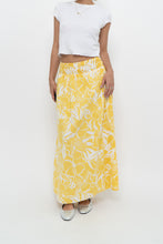 Load image into Gallery viewer, FAITHFUL THE BRAND x Yellow Floral Maxi Skirt (XS)