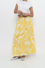Load image into Gallery viewer, FAITHFUL THE BRAND x Yellow Floral Maxi Skirt (XS)