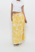 Load image into Gallery viewer, FAITHFUL THE BRAND x Yellow Floral Maxi Skirt (XS)
