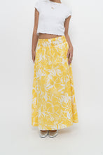 Load image into Gallery viewer, FAITHFUL THE BRAND x Yellow Floral Maxi Skirt (XS)