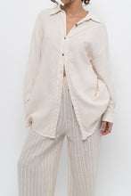 Load image into Gallery viewer, ATELIER DELPHINE x Cream Organic Cotton Soft Buttonup (XS-M)