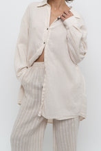 Load image into Gallery viewer, ATELIER DELPHINE x Cream Organic Cotton Soft Buttonup (XS-M)