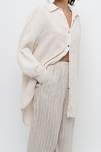 Load image into Gallery viewer, ATELIER DELPHINE x Cream Organic Cotton Soft Buttonup (XS-M)