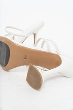 Load image into Gallery viewer, TONY BIANCO x White Leather Strappy Stilettos (7)