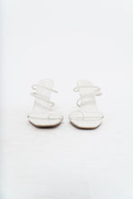 Load image into Gallery viewer, TONY BIANCO x White Leather Strappy Stilettos (7)
