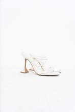 Load image into Gallery viewer, TONY BIANCO x White Leather Strappy Stilettos (7)