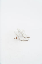 Load image into Gallery viewer, TONY BIANCO x White Leather Strappy Stilettos (7)