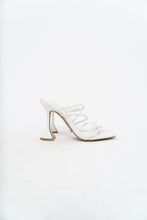 Load image into Gallery viewer, TONY BIANCO x White Leather Strappy Stilettos (7)