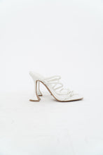 Load image into Gallery viewer, TONY BIANCO x White Leather Strappy Stilettos (7)