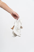 Load image into Gallery viewer, TONY BIANCO x White Leather Strappy Stilettos (7)