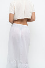 Load image into Gallery viewer, Vintage x Made in Canada x White Cotton Semi-sheer Maxi Skirt (XS, S)