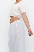Load image into Gallery viewer, OAK + FORT x Cream, White Cotton Cropped Blouse (XS-M)