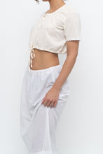 Load image into Gallery viewer, OAK + FORT x Cream, White Cotton Cropped Blouse (XS-M)