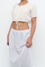 Load image into Gallery viewer, OAK + FORT x Cream, White Cotton Cropped Blouse (XS-M)