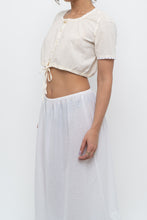 Load image into Gallery viewer, OAK + FORT x Cream, White Cotton Cropped Blouse (XS-M)